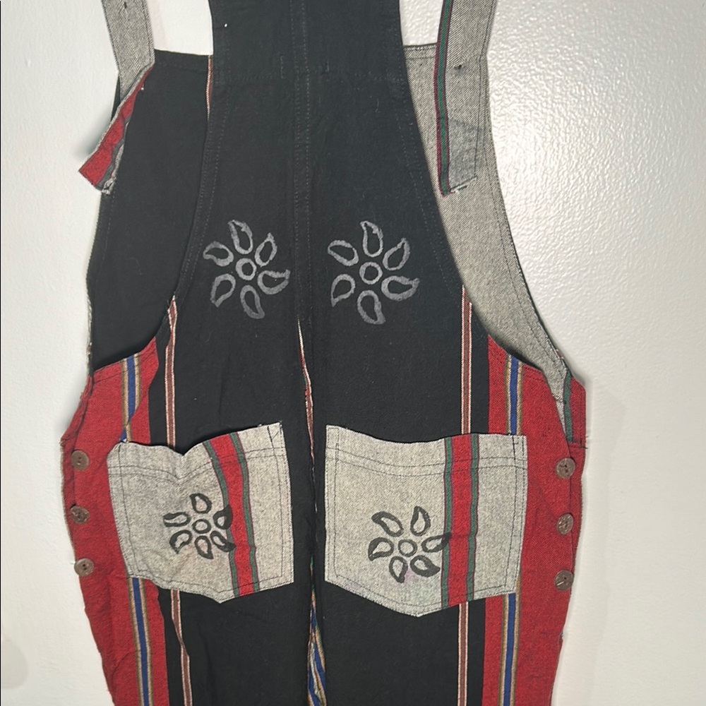 Printed Boho Cloth Overalls Size Small - Picture 6 of 6